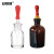 安赛瑞 玻璃滴瓶（2个装）实验用磨口棕色玻璃滴管瓶胶头滴瓶 60ml 含红色胶头 600340