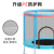 虎罗罗儿童蹦蹦床3-10岁 家用儿童室内小型跳跳床弹跳床宝宝户外健身蹭 14m升级U型脚加厚加棉防护罩红