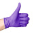 塞莫诗一次性紫色丁腈手套加厚型5克 食品级防油防水多用途耐用N910VI 100只大号L