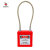 BOZZYS  BD-G41-KD 不锈钢缆绳钢丝工程安全挂锁150*3.2MM 默认红色 不通开型 1个