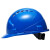 安全帽工地施工建筑工程领导加厚印字ABS劳保夏季透气头盔国标 蓝色：三筋透气