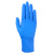 一次性手套加厚耐用乳胶餐饮厨房防护丁腈维修防水耐油耐磨 蓝色100只抽取式盒装耐用加厚型 M