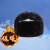 钢米 冬季防寒棉安全帽 保暖ABS安全帽工地建筑劳保棉帽雷锋帽 黑色PU短绒ABS/4片