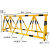 宽选工品 移动拒马护栏路障 幼儿园学校大门口防冲撞围护栏 外管76 内管50 1米标价