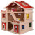 芮帕女孩小屋别墅公主房子儿童房玩具屋木制过家家玩具大型娃娃屋 出口木制别墅套装限量