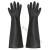祥利恒耐酸碱橡胶手套工业化工手套加长加厚耐用耐磨乳胶塑胶皮 黑色中厚(36cm) 均码