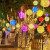 工创优品 藤球LED彩灯装饰灯挂树圆球灯发光户外防雨树灯景观灯大圆球灯串节日氛围灯 黄色30厘米高亮款