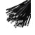 304喷塑不锈钢扎带4.6*300黑色金属扎带桥架束线带标牌电缆扎丝 黑色7.9*400（100条）