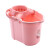 适用手动挤水桶手压地拖桶拖地拖把桶塑料旋转拧水单桶老式墩布桶 粉色
