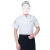 比鹤迖 BHD-2910 夏季厨师工作服上衣 短袖[白色]3XL 1件