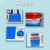 带盖水箱长方形塑料蓝色614水箱养殖箱周转分拣箱胶箱海鲜水产周 白加盖子70K外尺寸:510*380*290