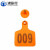 沸耐笙 FNS-32035 畜牧养殖兽用耳标号码牌 中牛耳标橙色带字 100套