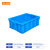 蕙心泽加厚塑料周转箱工业塑料箱大号物流中转箱 蓝色周转胶箱450-160箱（510*350*170mm）