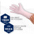 爱马斯 APFWCMD一次性丁腈手套标准型无粉麻面左右手通用白色M码 100只装