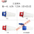 工业航空插头插座连接器3芯4心5孔 63A/125A防水不防爆大功率三相 4芯63A明装插座