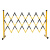 伸缩护栏/伸缩杆/电力/施工/围栏/玻璃钢/可移动/隔离带/围戒带/防护栏 1.2*2.5米管式黄黑