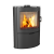 伊帆 Kratki波兰进口真火壁炉柴火炉别墅家用室内燃木取暖炉ABS2 超大观火面