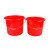 标燕 【10L有盖款】塑料手提水桶红色大小水桶带盖子耐摔ZTTST-1210