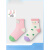 迪士尼（DISNEY）宝宝袜子春秋新生婴儿中筒袜棉男女童保暖小童肤两双装 白红色调00316 80cm(建议1-3岁)
