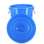 金诗洛 加厚塑料圆桶 蓝色无盖100L 大容量圆形收纳桶酒店厨房垃圾桶 KT-358