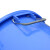 尚留鑫 大号圆形垃圾桶100L蓝色塑料桶带提手环卫物业垃圾桶