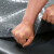 海斯迪克 PVC防滑地垫(15米) 防水塑胶车间橡胶地毯 牛津普厚款 人字纹1.2米宽(灰色) HKZX-17