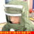 喷砂机专用喷砂服防护服连体带帽打砂衣涂装耗材劳保用品 绿帆布单独喷砂上衣 XXXL
