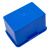 RODMAN洛民 塑料收纳储物箱加厚周转箱零件收纳箱中转箱商超零售配送塑料箱 蓝色小号储物箱	