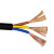 凤达 国标无氧铜焊机线焊把线电缆接地线 铜芯橡套绝缘电焊线 YH16平方 1米