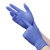 嘉湛力（JIAZHANLI）丁腈手套独立包装 非灭菌医生用丁腈手套 耐酸碱实验室紫蓝色丁腈手套独立装200只/盒S码