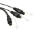 尘土 数字光纤音频线5.1声道spdif方口电视音箱DVD投影仪功放连接线适用小米PS4/Xbox 数字音频一分二光纤线 20米