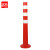 者也（ZYE）EVA75CM红色 塑料警示柱隔离桩护栏弹力柱交通设施路障锥反光柱防撞柱