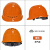 定制适用于男工地领导国标logo印字电工白色头盔夏季 YDTQ橙色透气旋钮帽衬
