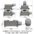 矩形重载连接器6芯10芯16芯24芯高底座航空插头插座 HDC-HE-016-3 24芯高底座下壳含母芯