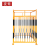 夜莺 一级二级配电箱防护棚施工工地防护罩金属栅栏临时电箱防护棚 黄色配黑色 1米宽1.5米长2米高
