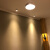 LED明装筒灯超薄可调过道灯简约走廊灯吸顶圆形背景墙小明装射灯 3W 黑色 中性光