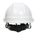 林盾ABS工地安全帽V型透气头盔国标防砸劳保头盔施工监理定制logo印字 白色