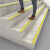 斯铂格 直角pvc楼梯防滑条 自粘硅胶橡胶L型防滑条 台阶包边止滑条 蓝色灰底 长1米 宽6*3cm 可定制 BGT-67