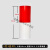 警示桩反光膜交通防撞柱反光贴纸PET电线杆安全隔离标识膜 红白60cm高三红两白 一米价格10米以上联系客服