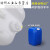 带内盖塑料小方桶密封扁桶耐酸碱化工桶加厚实验室废液桶收集 20L蓝色B款1公斤耐酸碱