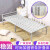 适用于折叠床单人租房简易双人铁床办公室午休1.2米便携陪护钢丝床 加厚木板床-黑色（80米宽）