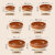 土瓦碗老式土碗砂锅碗瓷蒸笼钵仔碗蒸饭碗土粗碗蒸蛋蒸菜蒸肉碗炖 7英寸(茶赤色)