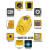 德国日本技术德力西风扇帽带内置空调太阳能工地充电帽子头盔 黄色升级版【双风扇】(工作55小时)太阳能双充电