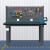 欧思泰 工作台重型钳工台电子维修桌实验室试验台流水线操作台 2.1米+单挂板 工业灰