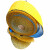 定制地胶贴耐磨橡胶 5S反光车位线定位划线 自粘标识黑黄警示防滑 防滑反光方格10cm33m