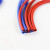 鸣驰 硅胶管耐高温高压双层夹线编织软管蓝色蒸汽管真空加厚硅橡胶水管 内径8mm双层（长1米） 
