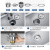 厨房洗菜盆下水管配件洗碗池水槽排水管不锈钢下水器 加厚双槽304不锈钢管60CM*防臭