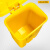 德国品质垃圾桶黄色废物医院脚踏大号20升15L带盖诊所废弃物脚踩 30L特厚脚踏桶