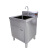 帕达曼 不锈钢水池柜 一体式单槽双槽水盆商用水槽厨房柜式洗菜盆消毒池 100*50*80cm左平台特厚款