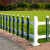 鸣固 草坪护栏隔离栏 pvc塑钢栅栏 户外绿化园林篱笆护栏 纯白色（80cm高）1米价